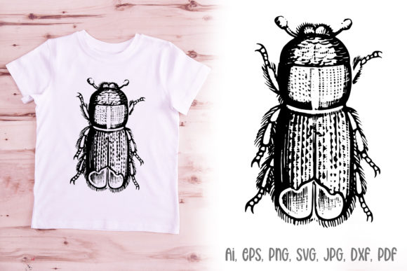 Hairy Beetle Bug Logo Illustration SVG: A Bold Choice