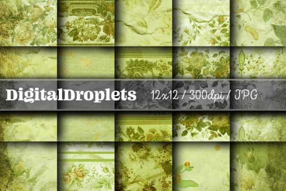 Journaled Flowers Vol. 12 | Vintage Paper Collection