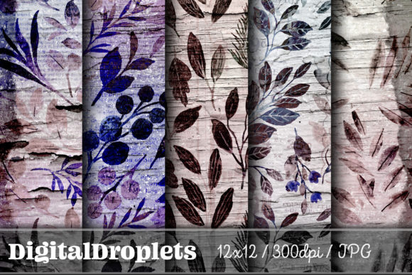 Leaves in the Wind Vol. 5: Vintage Textures for Modern Projects