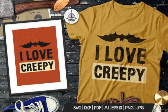 Unleash Spooky Vibes: The Halloween Love Creepy Print